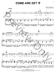 Come and Get It piano sheet music cover